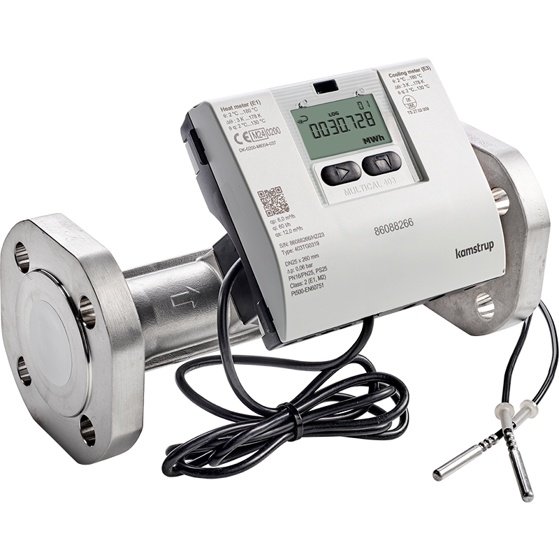 Ultramess 403 Ultraschall-Wärmezähler Qp 6 mit Flanschanschluss