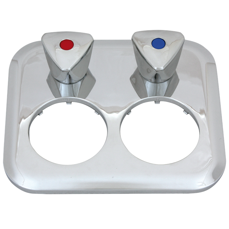 Rosette verchromt für Minol micro Montageblock