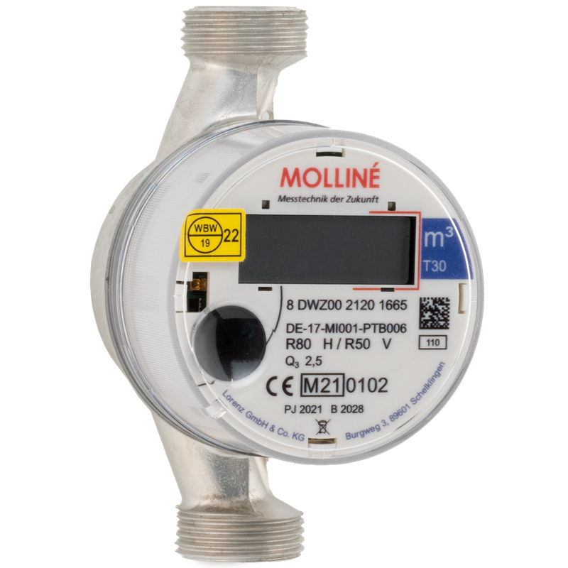 Digitaler Wohungswasserzähler mit wireless M-Bus