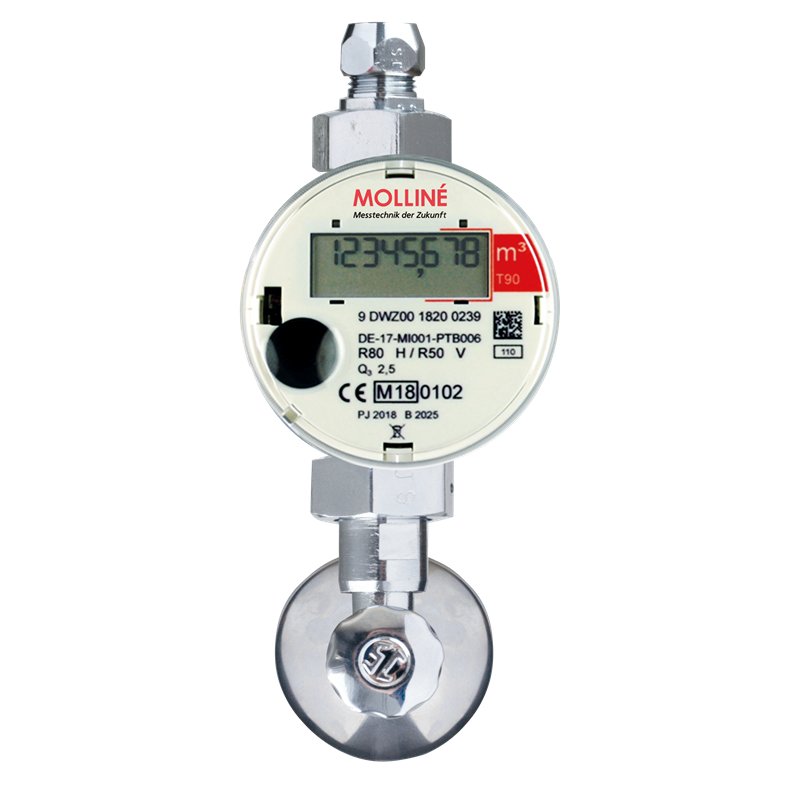 Digitaler Waschtischzähler mit Funk (wireless M-Bus)