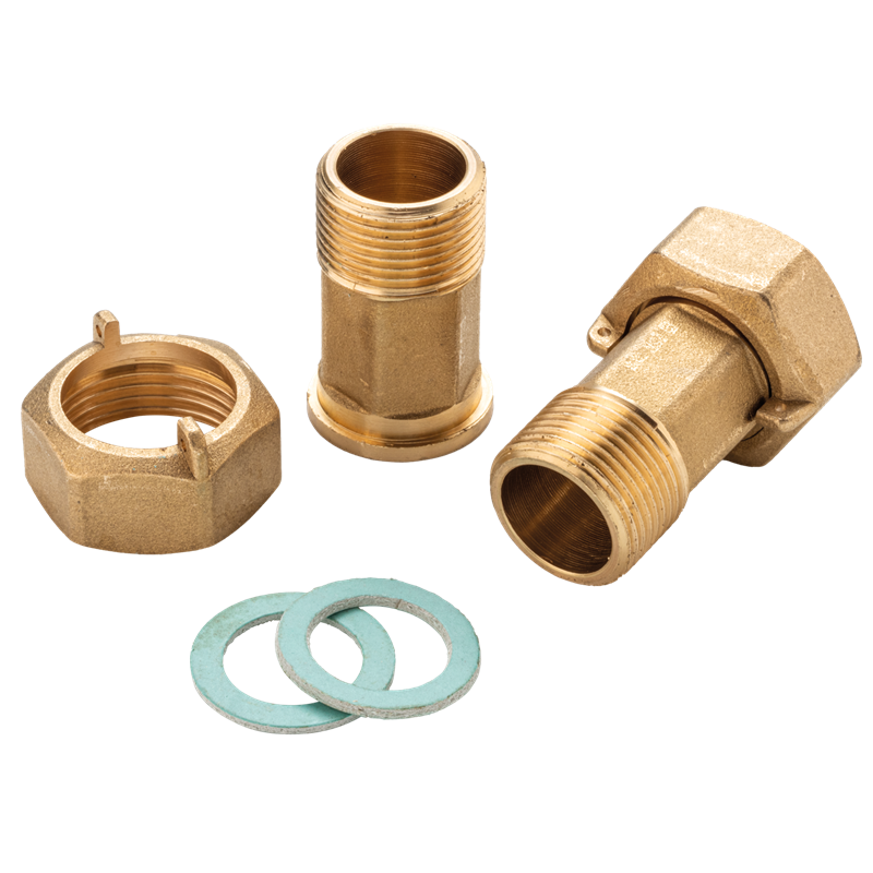 Messing-Verschraubung für Wasser- und Wärmezähler