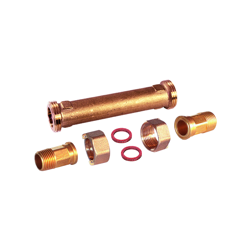Zubehör Montageset für Aufputzzähler mit Messingpassstück