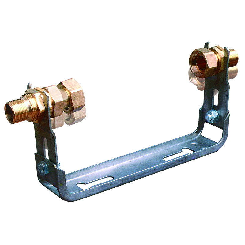 Edelstahl-Zählerbügel verstellbar waagerecht