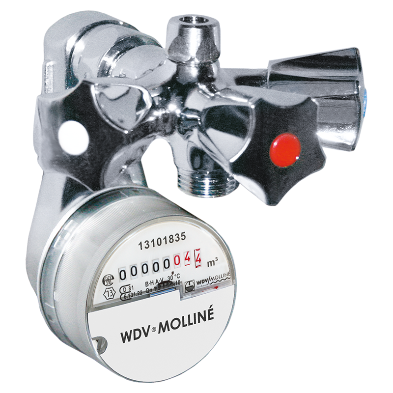 Mischbatteriezähler 1/2"