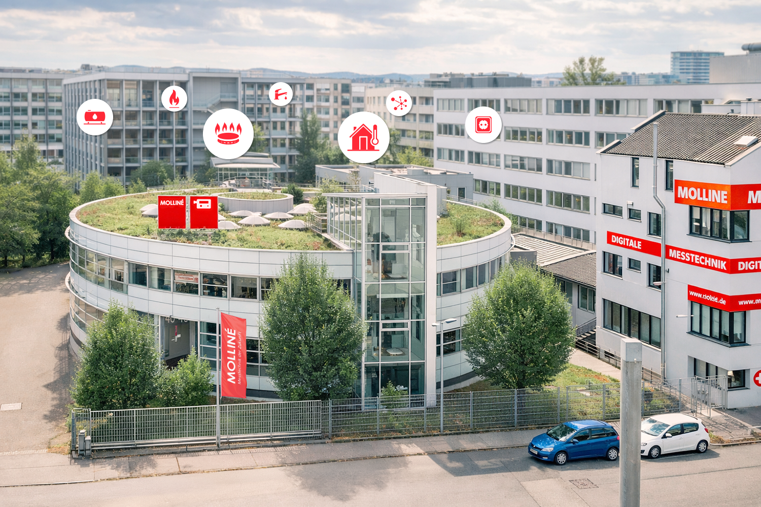 Firmengebäude Molliné